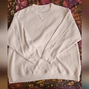 Aerie AE Waffle Thermal Sweatshirt (Like New!)